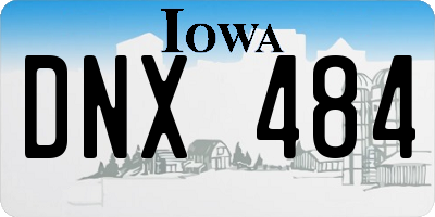 IA license plate DNX484