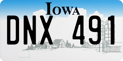 IA license plate DNX491