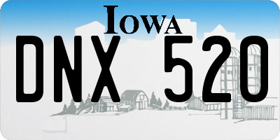 IA license plate DNX520