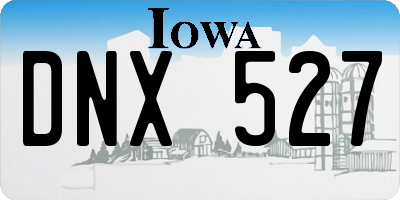 IA license plate DNX527