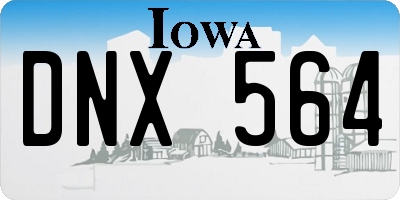 IA license plate DNX564