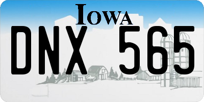 IA license plate DNX565