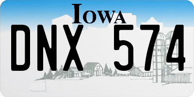 IA license plate DNX574