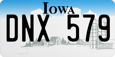 IA license plate DNX579