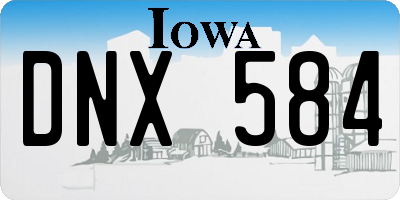 IA license plate DNX584