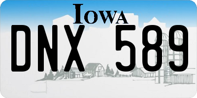 IA license plate DNX589