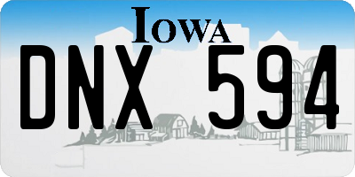 IA license plate DNX594