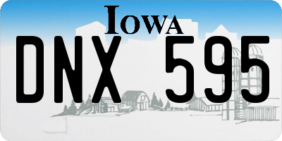 IA license plate DNX595