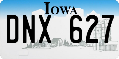 IA license plate DNX627