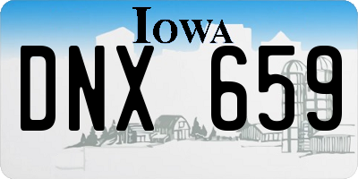 IA license plate DNX659