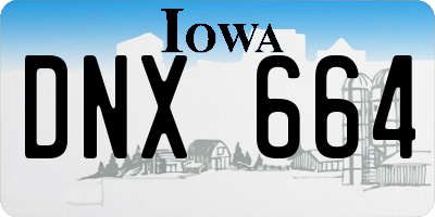 IA license plate DNX664