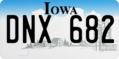 IA license plate DNX682