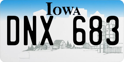 IA license plate DNX683