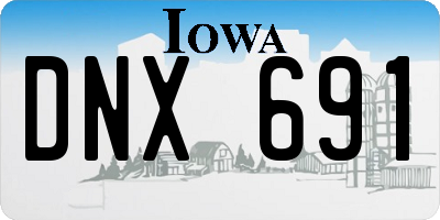 IA license plate DNX691