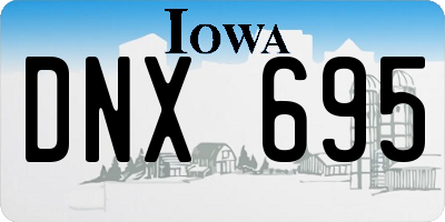 IA license plate DNX695