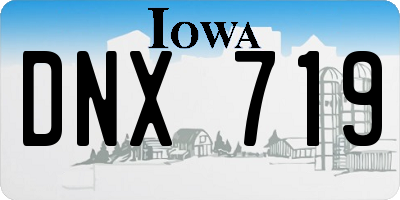 IA license plate DNX719