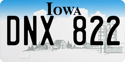 IA license plate DNX822