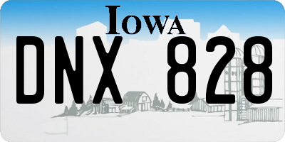 IA license plate DNX828