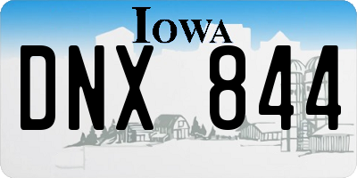 IA license plate DNX844