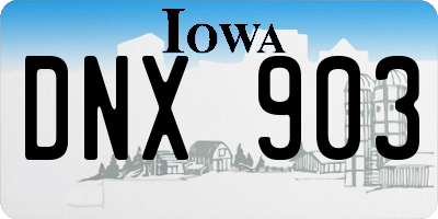 IA license plate DNX903