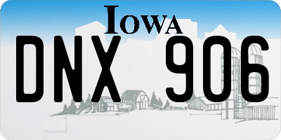 IA license plate DNX906