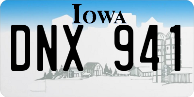 IA license plate DNX941
