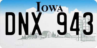 IA license plate DNX943