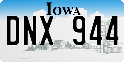 IA license plate DNX944