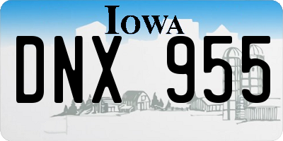 IA license plate DNX955