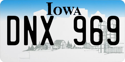 IA license plate DNX969