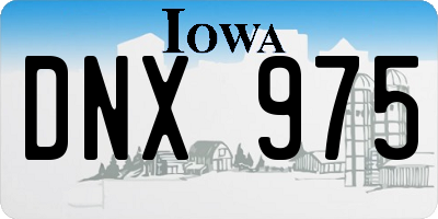 IA license plate DNX975