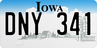 IA license plate DNY341