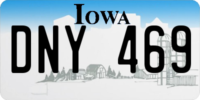 IA license plate DNY469
