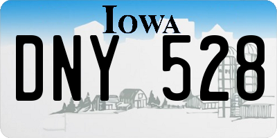 IA license plate DNY528