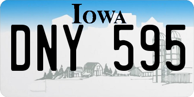 IA license plate DNY595