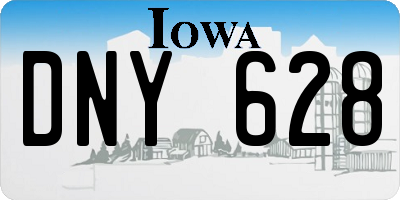 IA license plate DNY628