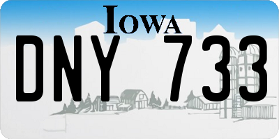 IA license plate DNY733