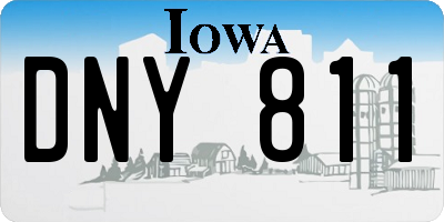 IA license plate DNY811