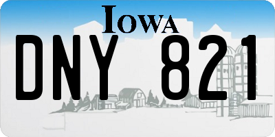 IA license plate DNY821