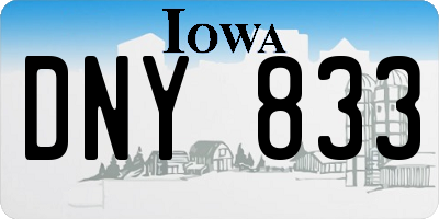 IA license plate DNY833