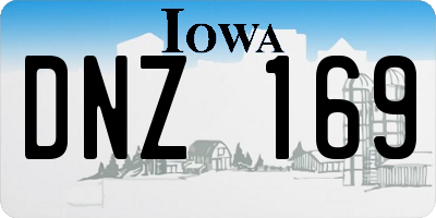 IA license plate DNZ169