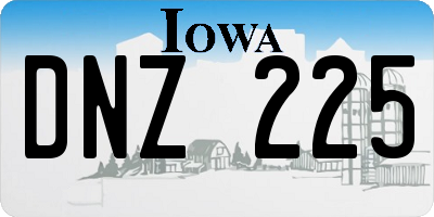 IA license plate DNZ225