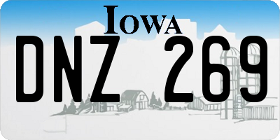 IA license plate DNZ269