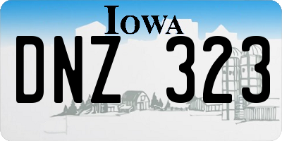 IA license plate DNZ323