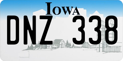 IA license plate DNZ338