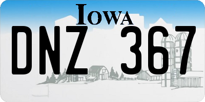 IA license plate DNZ367