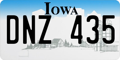 IA license plate DNZ435