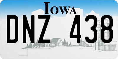 IA license plate DNZ438