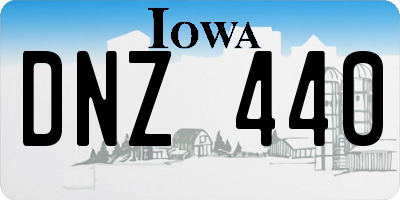 IA license plate DNZ440