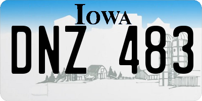 IA license plate DNZ483
